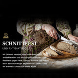 Olivenholz massives Schneidebrett M+L "The Wood Master" mit Saftrille