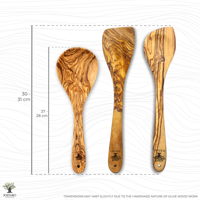 Utensil set | Cooking spoon + Serving spoon + Spatula