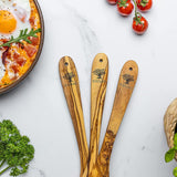 Set de 3 spatules de cuisine, "The Sardinian Chef"