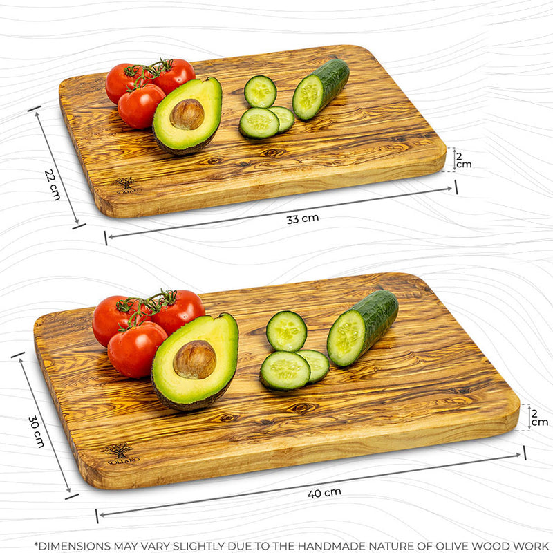 Flat Cutting Board Without Juice Groove "The Wood Master"