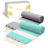 Premium sauna towel 100 x 200 cm / hammam towel set of 2