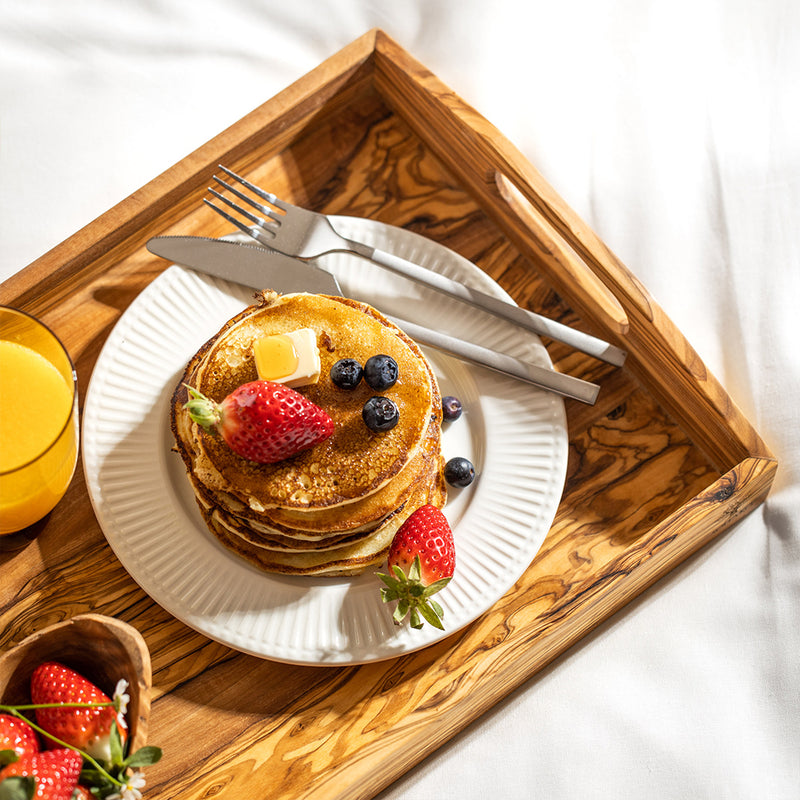 Breakfast tray | Serving platter with handle "Bonjour