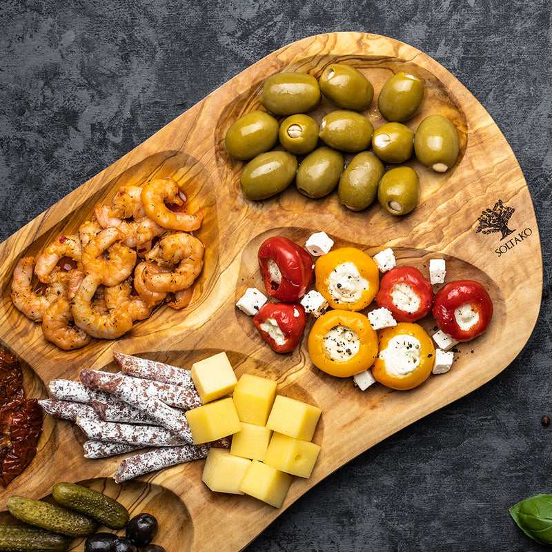 Snack tray | Platter with compartments "La Rustica