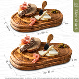 Chopping board with juice groove Set of 2 "Côte d'Azur